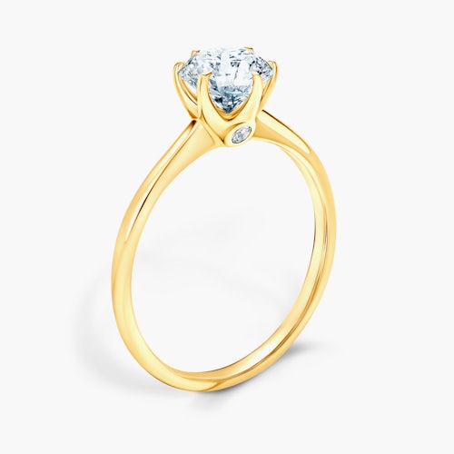 Pierścionek zaręczynowy The Journey: złoty, diament